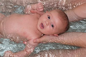 Bathing with your baby