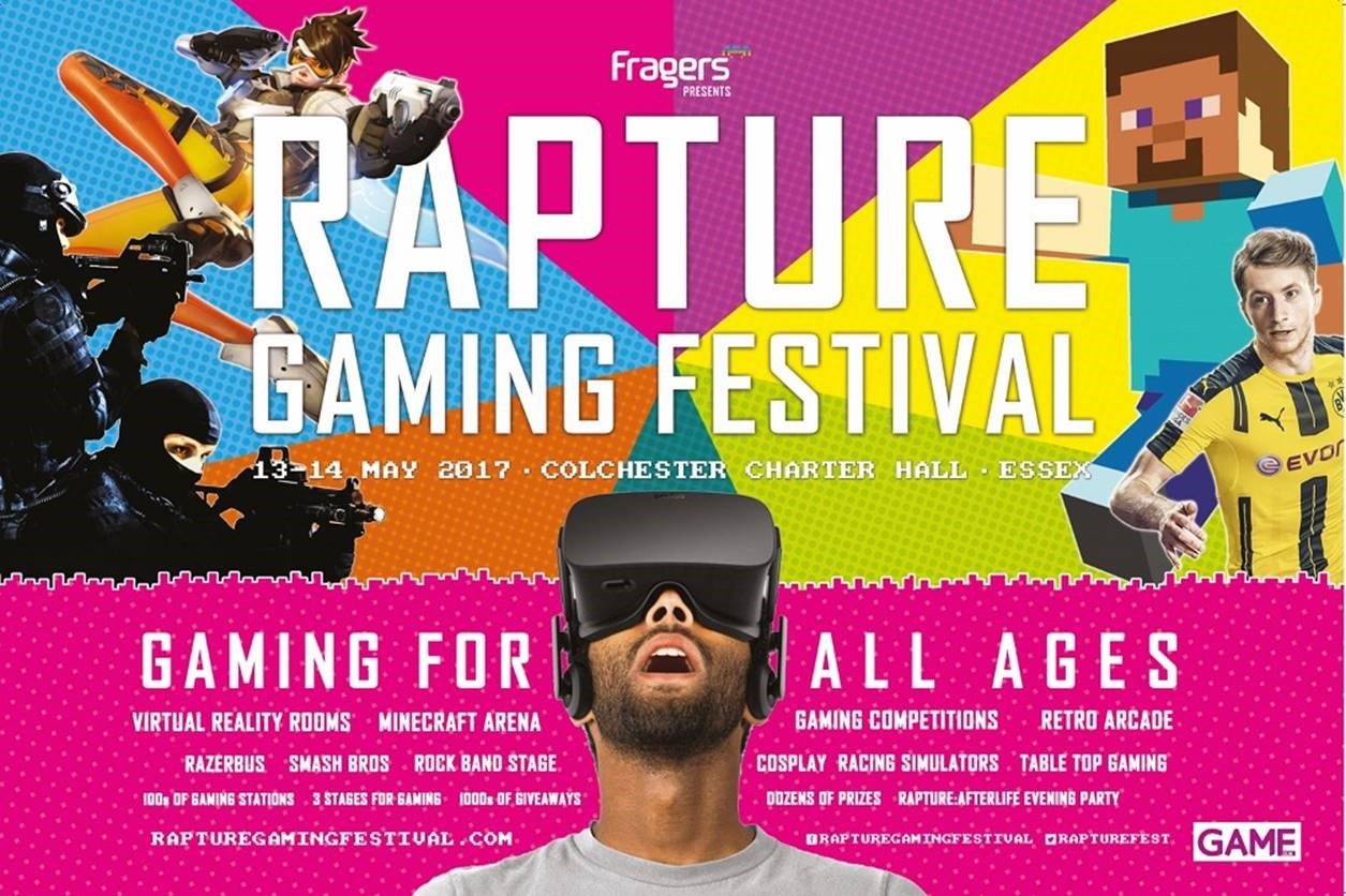 5% off tickets to Rapture Gaming Festival