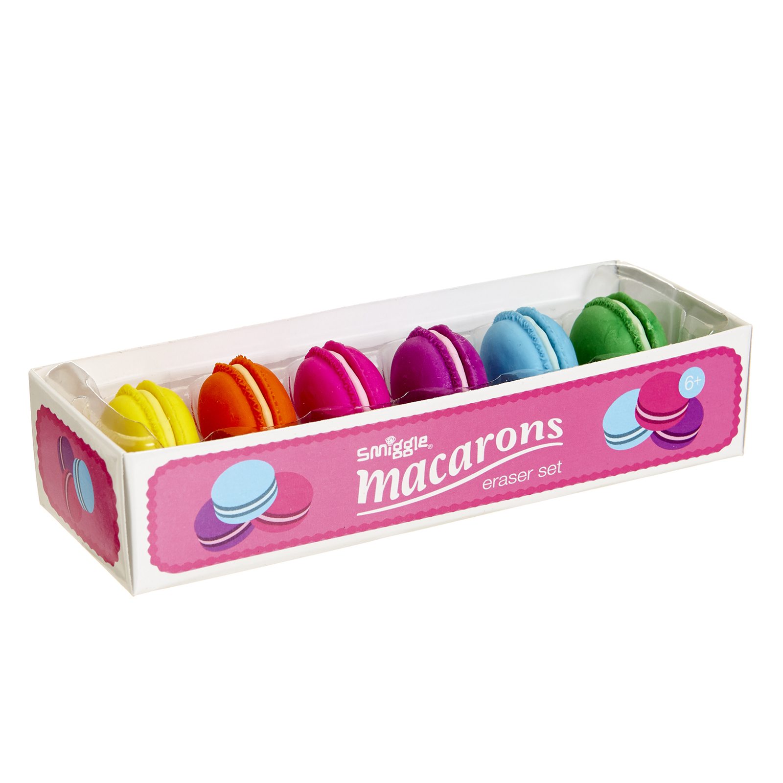 Smiggle Macarons Eraser Set