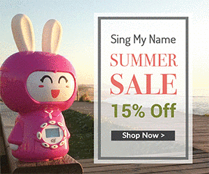 15% off at Sing My Name