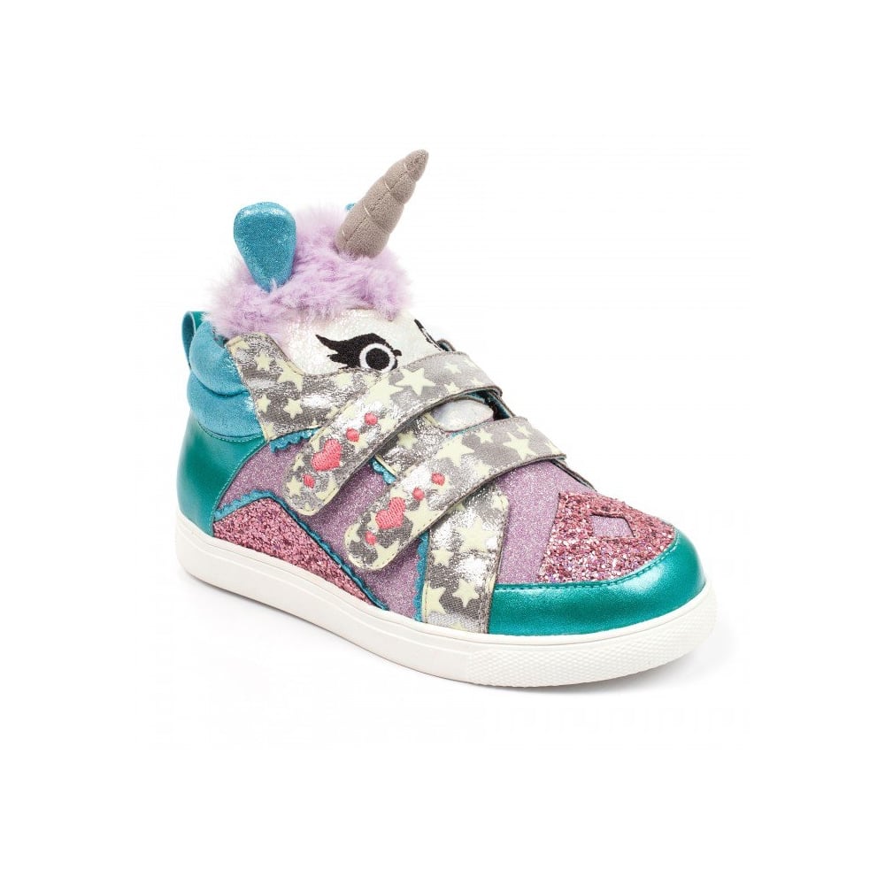 Irregular Choice Kids – Mini Candy 3D Unicorn High Tops