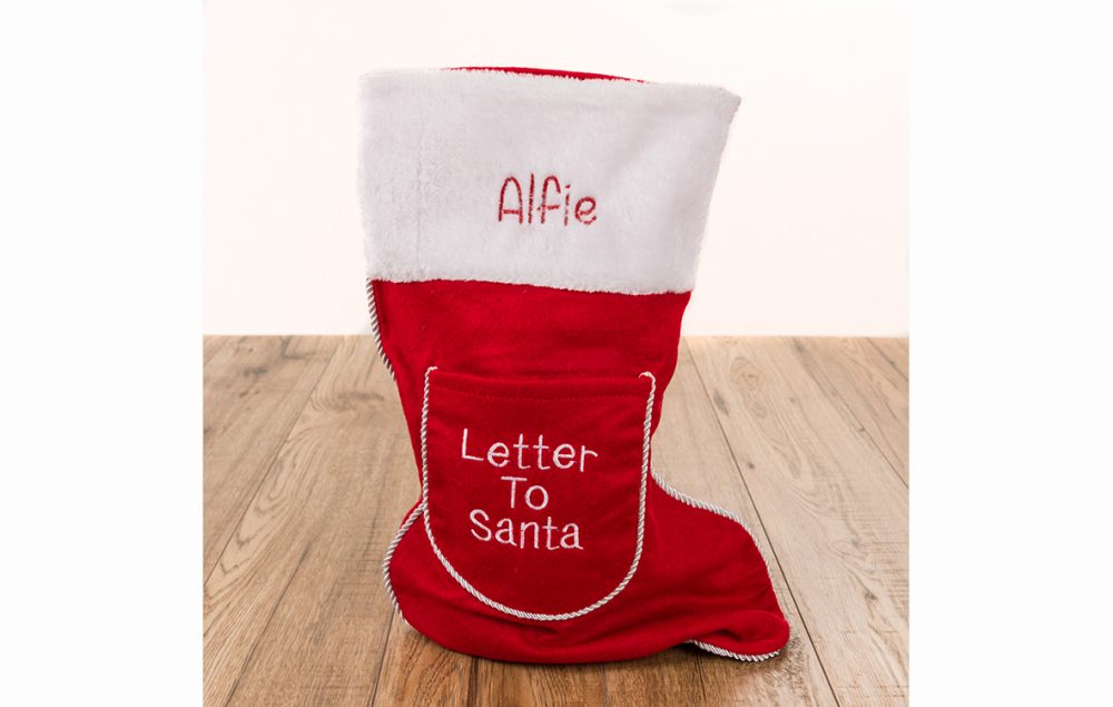 Personalised Letter to Santa Christmas Stocking