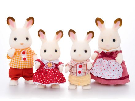 Sylvanian Families Chocolate Rabbit Family
