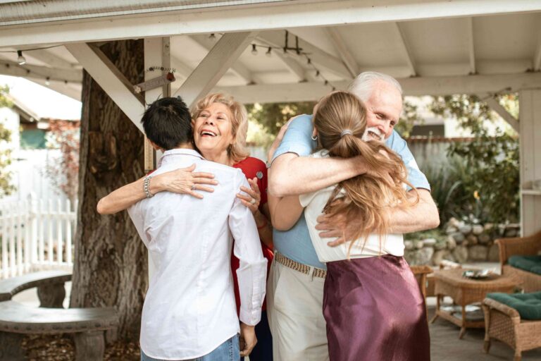 Parents and Grandparents Hugging - Essex Mums Article